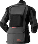 Graue und schwarze RST Pro Series Adventure D3O Motorradjacke mit Protektoren, atmungsaktiv und strapazierfähig für Offroad-Abenteuer