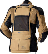 RST Pro Series Adventure D3O Motorradjacke in Sand und Schwarz, robuste Adventure-Jacke mit protektoren für Motorradfahrer