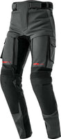 Graue und schwarze RST Pro Series Adventure D3O Motorradhose mit gepolsterten Schutzjacken, robuste Textur, reflektierende Details.