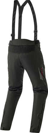 Schwarze RST Pro Series Paragon D3O Textilmotorradhose, Adventure-Typ, mit Schutzpolstern und robustem Design.