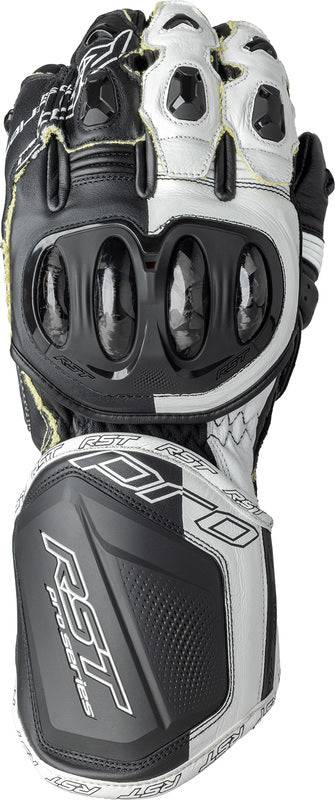 RST Pro Series GP D3O Motorradhandschuhe - Schwarz/Weiß