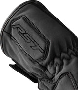 Schwarze RST S1 Motorradhandschuhe aus Leder mit komfortablen Handgelenkpolstern und robusten Nähten.