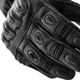Schwarze RST S1 Motorradhandschuhe aus Leder mit Schutzpolstern und Komfortgestaltung, für sicheren Fahrspaß auf dem Motorrad.