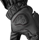 Schwarze RST S1 Motorradhandschuhe aus Leder mit Knöchelschutz und Komfortnähten, für sicheren Fahrkomfort.