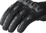 Schwarze RST Vortek Motorradhandschuhe aus Leder mit robustem Schutz für sicheres Fahren.
