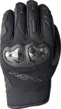 Schwarze RST Jetstream Motorradhandschuhe aus Leder mit Schutzpolstern für sicheren Motorradsport.