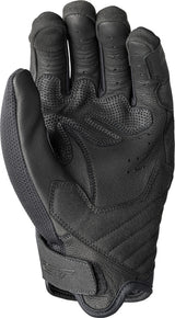Schwarze RST Jetstream Motorradhandschuhe aus Leder mit Knöchelprotektoren und atmungsaktiven Einsätzen.