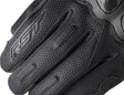 Schwarze RST Jetstream Motorradhandschuhe aus Leder mit verstärkten Fingern und Knöchelschutz, für sicheren Motorradkomfort.