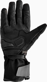 Schwarze RST Pro Series Vega Motorradhandschuhe aus Leder mit Knöchelschutz und Pulsschutz, ideal für Motorradsport und Schutz.