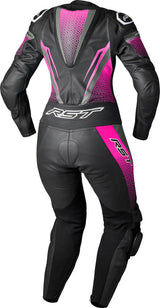 RST Tractech Evo D3O Motorrad Lederkombi - Schwarz/Rosa Damen