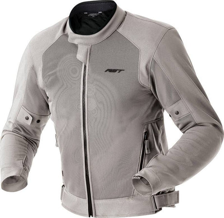 Silberne Damen Motorradjacke RST Spectre Air D3O Textile, touring, mit Protektoren, atmungsaktives Material, sichtbare Reißverschlüsse