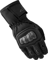Schwarze RST S1 Damen Motorradhandschuhe aus Leder mit Schutzpolsterung und Textilmaterial, bequem und strapazierfähig.