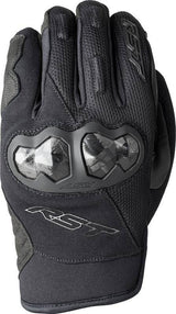 Schwarze Damen-Motorradhandschuhe von RST Jetstream mit robustem Material und passgenauem Design für sicheren Fahrkomfort.