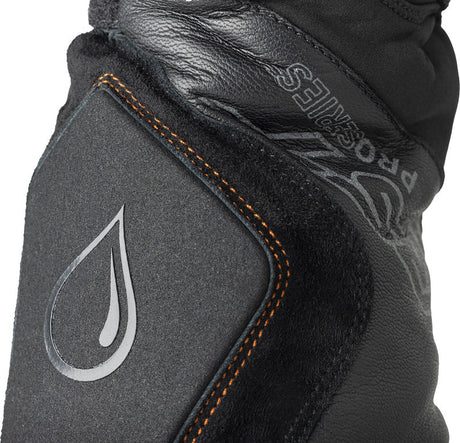 Schwarze RST Pro Series Artic D3O Damen-Motorradhandschuhe mit wasserdichter Oberfläche und schützender D3O-Technologie