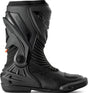 Schwarze RST TracTech Evo D3O Damen Motorradstiefel im Racing-Stil, robuste und sichere Stiefel für Damen, Nahaufnahme