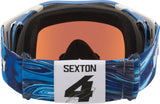 OAKLEY Airbrake MX-Brille in Sexton Matte Weiß mit Prizm Sapphire Gläsern, sportliche Offroad-Brille für Motocross.
