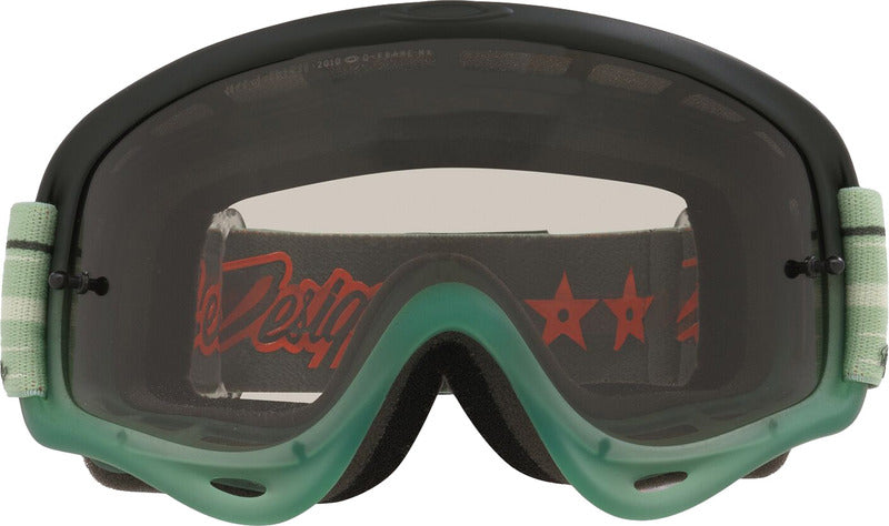 OAKLEY O-Frame MX-Brille mit TLD Tribe klaren Gläsern, robuste Schutzbrille für Motocross, schwarzes Rahmen Design