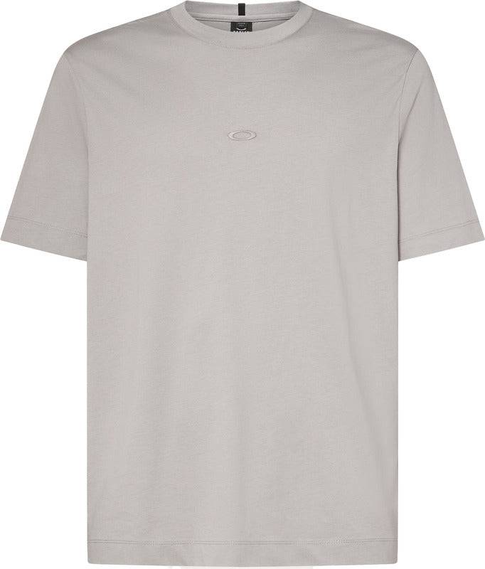 OAKLEY Stacked Flow T-Shirt in Cement, Freizeitbekleidung, bequemes Baumwollshirt mit Markenlogo auf der Vorderseite, casual Stil