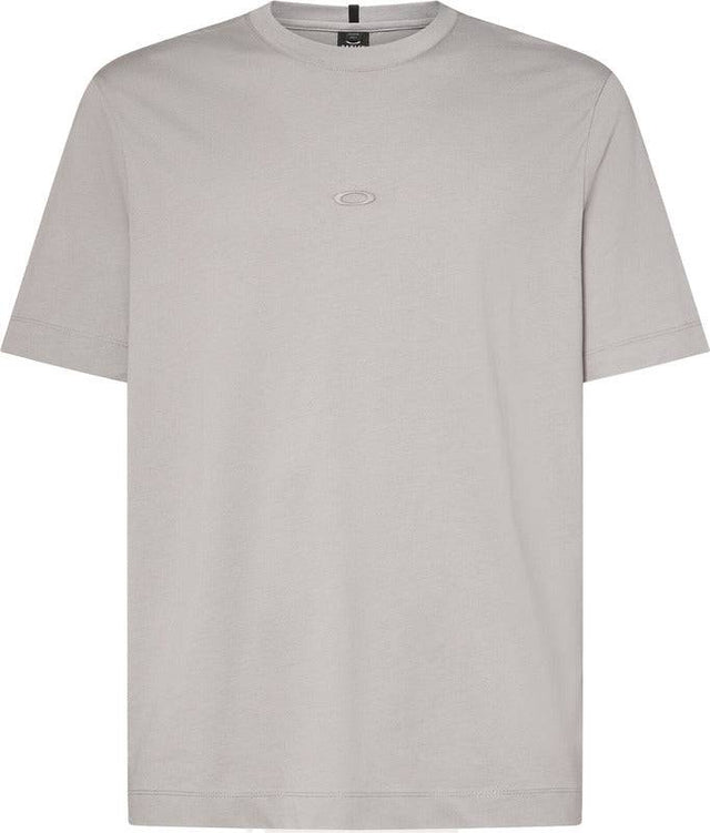 OAKLEY Stacked Flow T-Shirt in Cement, Freizeitbekleidung, bequemes Baumwollshirt mit Markenlogo auf der Vorderseite, casual Stil