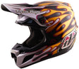 Motocrosshelm Troy Lee Designs Se5 Carbon Mips in Schwarz mit Gold- overspray, leichter hochwertiger Motocrosshelm mit Schutzfunktion