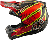 Troy Lee Designs Se5 Carbon Mips Motocrosshelm mit Wing-Design in Rot, leichter Schutzhelm für Offroad-Motocrossfahrer