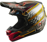 Troy Lee Designs Se5 Composite Mips Motocrosshelm Wings in Schwarz, leichter Helm mit Mips-Technologie und Wing-Designs für Motocross.
