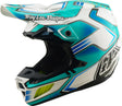 Motocrosshelm TROY LEE DESIGNS Se5 Composite Mips in Crest Real Petrol mit visier und Belüftungsöffnungen