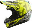 Troy Lee Designs Se5 Composite Mips Motocrosshelm in Myth Flo Gelb mit Visier und Belüftungsöffnungen