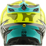 Motocrosshelm Troy Lee Designs Se5 Composite Mips in Myth Flo Gelb mit gelbem Design, leichter Schutzhelm für Offroad-Fahrten