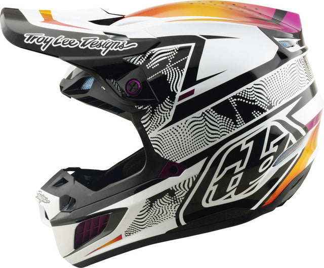 Troy Lee Designs Se5 Composite Mips Motocrosshelm in Schwarz, geformt und mit Innenpolster, für sicheren Schutz beim Motocross.