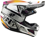 Troy Lee Designs Se5 Composite Mips Motocrosshelm in Schwarz, mit tiefem Visier und Belüftungsöffnungen auf einem neutralen Hintergrund