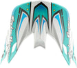 Troy Lee Designs Se5 Composite Motocrosshelmschirm Crest in Petrol, robust Helmzubehör für Schutz und Stil bei MX-Rennen