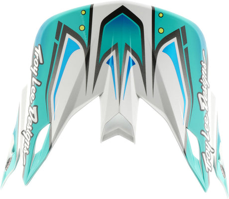 Troy Lee Designs Se5 Composite Motocrosshelmschirm Crest in Petrol, robust Helmzubehör für Schutz und Stil bei MX-Rennen
