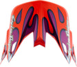 Troy Lee Designs Se5 Composite Motocrosshelmschirm in Violett und Weiß, Helmzubehör mit Overspray-Design, Schutz vor Spritzern
