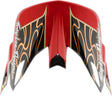 Troy Lee Designs Se5 Carbon Motocrosshelmschirm Wings in Rot, Helmzubehör für verbesserten Schutz und Aerodynamik.