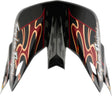 Schwarzer Troy Lee Designs Se5 Composite Motocrosshelmschirm Wings, Helmzubehör, auf einem Motocrosshelm montiert