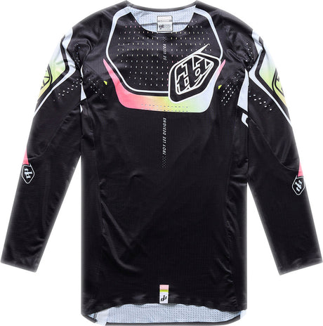 Schwarze TROY LEE DESIGNS MX-Jersey Se Ultra Proton mit auffälligem Design und komfortabler Passform.