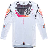 Weiße Troy Lee Designs MX-Jersey Se Ultra Proton mit langlebigem Material und sportlichem Design, ideal für Motocross.