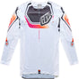 Weiße Troy Lee Designs MX-Jersey Se Ultra Proton mit langlebigem Material und sportlichem Design, ideal für Motocross.