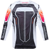 Troy Lee Designs Se Ultra MX-Jersey Proton in Weiß, atmungsaktive Motorrad-Jersey mit TROY LEE DESIGNS Logo, kurze Ärmel.