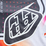 Troy Lee Designs MX-Jersey Se Ultra Proton in Weiß, atmungsaktive Motorradsport-Jersey mit Logo und sportlichem Design