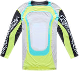 Troy Lee Designs Se Ultra MX-Jersey Vision Stone Weiß und Carbon, bequemes und stylisches Motocross-Trikot mit Logo und Mesh-Einsätzen.