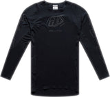 Schwarze Troy Lee Designs MX-Jersey Se Ultra Mono aus weichem Stoff mit Logo-Prints, für Motocross-Fahrer.