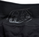 Troy Lee Designs MX-Hose Se Ultra Mono Schwarz aus strapazierfähigem schwarzem Stoff, bequem für Motocross-Fahrer.