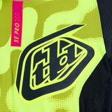 Troy Lee Designs MX-Jersey Se Pro in Schwarz mit gelben Akzenten, bequemes Renntrikot für Motocross-Fahrer