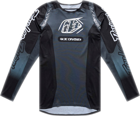 Troy Lee Designs Se Pro MX-Jersey Sever in Schwarz und Grau mit sportlichem Design und atmungsaktivem Material