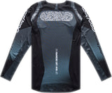 Troy Lee Designs Se Pro MX-Jersey in Schwarz und Grau, bequemes Motorradtrikot mit atmungsaktivem Material, sportliches Design