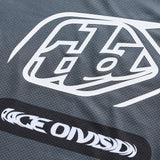 Troy Lee Designs Se Pro MX-Jersey in Schwarz und Grau, bequemes Motorradsport-Shirt mit atmungsaktivem Material