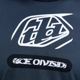 Troy Lee Designs Se Pro MX-Jersey Sever in Schwarz und Grau, atmungsaktiv und bequem für Motocross-Fahrer.