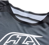 Troy Lee Designs Se Pro MX-Jersey in Schwarz/Grau, bequemes und strapazierfähiges Motocross-Trikot mit langen Ärmeln